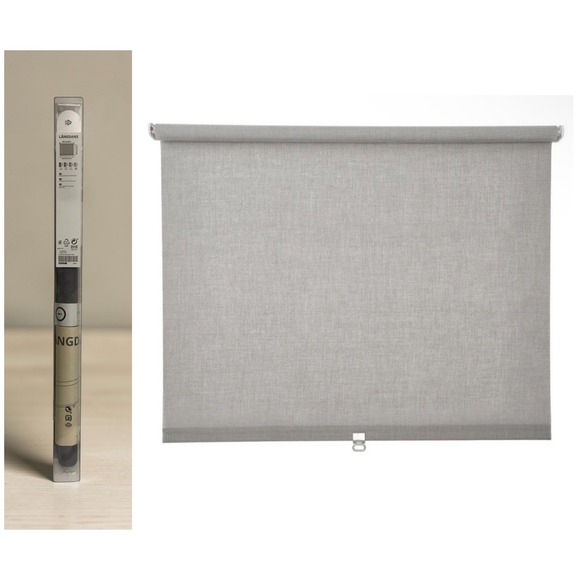 IKEA Other - IKEA‎ LANGDANS Roller Blind Grey 23x76.75 Cordless Window Shade 504.910.11 NEW